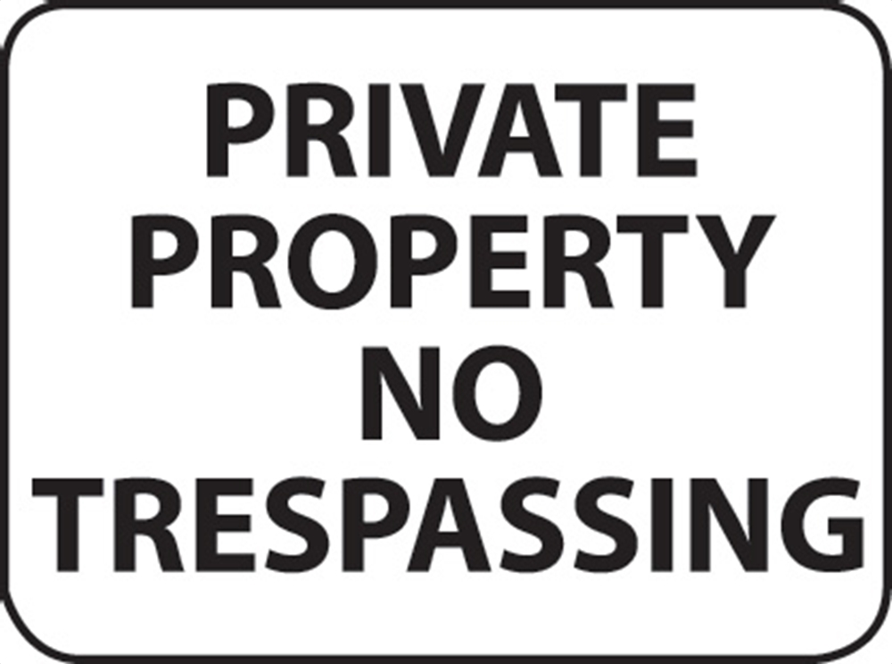 Private Property - Aluminum 24" x 24" x .080"